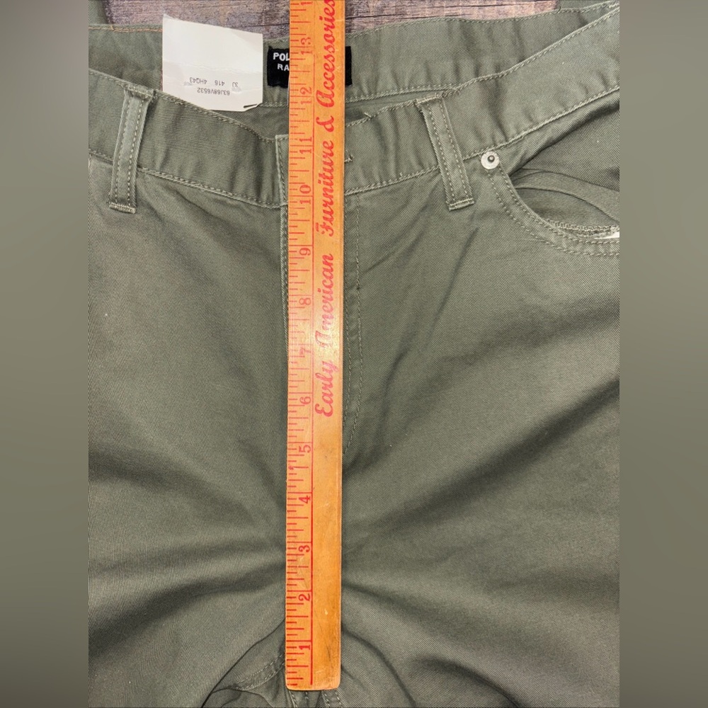 Polo Jeans Co. Ralph Lauren 5 Pocket Jean Size 14 Inseam 27.5” olive green - Picture 7 of 9